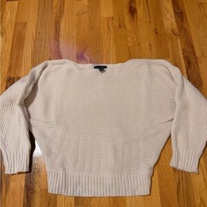 Forever 21 Soft Beige boat Neck Sweater